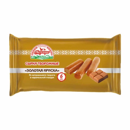 Сырки Свитлогорье Творожные Золотая Ириска 23% 6шт 180гр фл/у