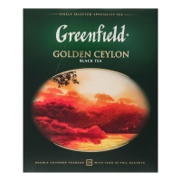 Чай Черный Байховый Цейлонский Golden Ceylon Greenfield к/у 100х2г Чай Черный Байховый Цейлонский Golden Ceylon Greenfield к/у 100х2г