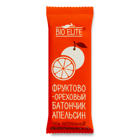 Батончик фруктово-ореховый Апельсин Bio Elite м/у 35г