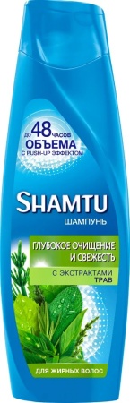 Шампунь Shamtu Очищение и Свежесть д/жирных Волос 360мл фл