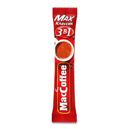 Кофе Maccoffee Max 3в1 Классик 16гр Саше Кофе Maccoffee Max 3в1 Классик 16гр Саше