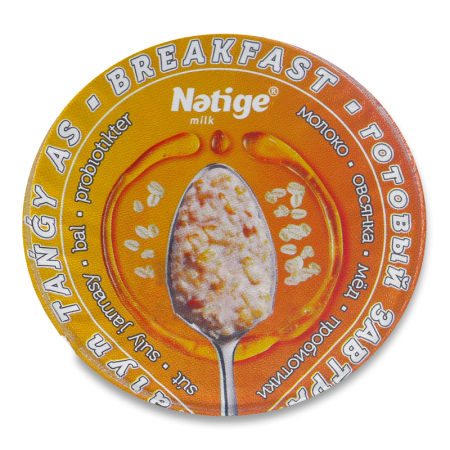 Продукт Молочный 2.5% Обогащенный пробиотиками, с Овсянкой и Цветочным Медом Breakfast by Natige Nәtige ст 140г