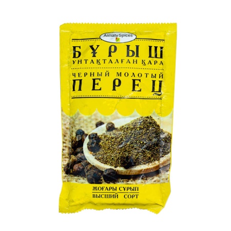 Перец Almaty Spices Черн Молотый Высш Сорт 100гр Саше