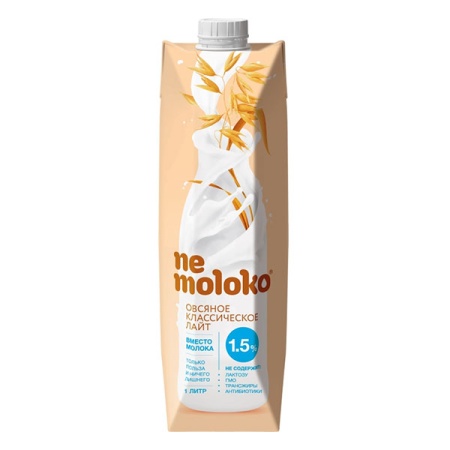 Напиток ne Moloko Овсяный Классический 1л Кбл