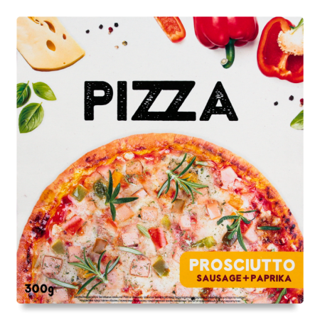 Пицца sausage+paprika Prosciutto Vici к/у 300г