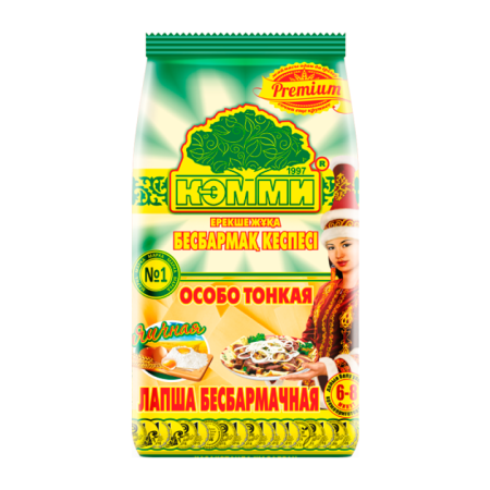 Лапша Кэмми Дастархан Бесбармачная Яичная 320гр п/п