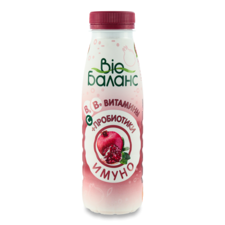 Йогурт Bio Баланс Имуно Гранат витамины+прибиотики 310гр п/б