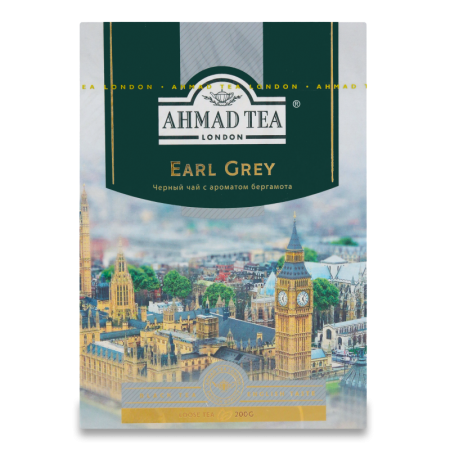 Чай Ahmad Earl Grey Бергамот Черн Лист 200гр Кор