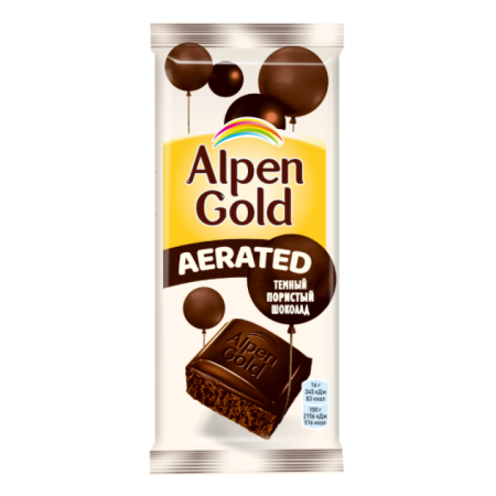 Шоколад Alpen Gold Темный Пористый 80гр фл/п