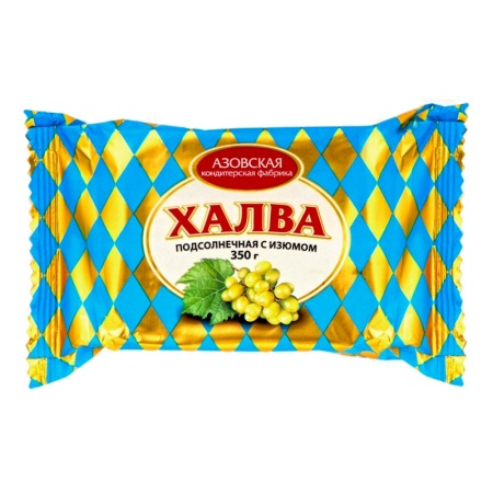 Халва Азовская Подсолнечная с Изюмом 350гр фл/п