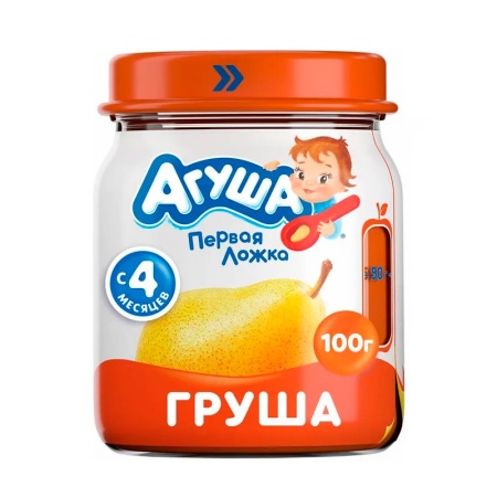 Пюре Агуша Фрукт 5+ Груша 100гр с/б