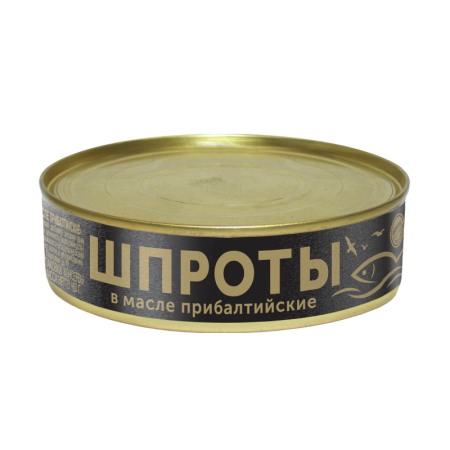 Шпроты Главпродукт Прибалтийские в Масле Неразд 160гр ж/б