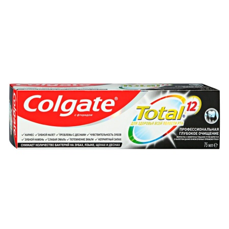 Паста Зубная Colgate Total 12 Проф Глубокое Очищение 75мл Кор