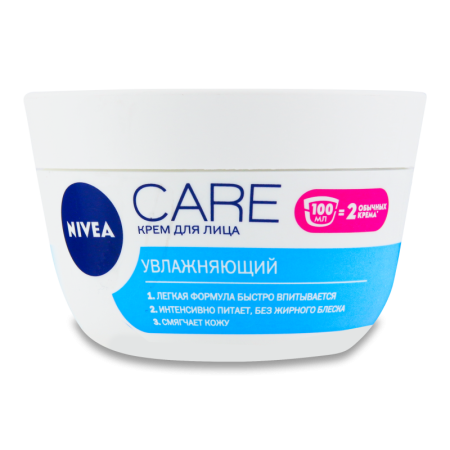 Крем Nivea Care д/лица Увлажняющий 100мл Бан