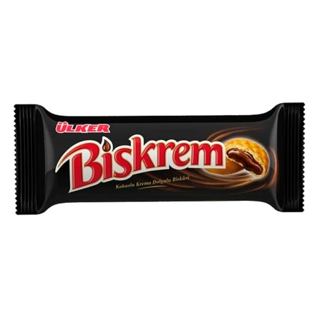 Печенье Ulker Biskrem Dark Cocoa с Какао Кремовой Начинкой 100гр фл/п