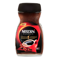 Кофе Натуральный Растворимый Порошкообразный с Добавлением Натурального Жареного Молотого Кофе Classic Nescafe с/б 95г