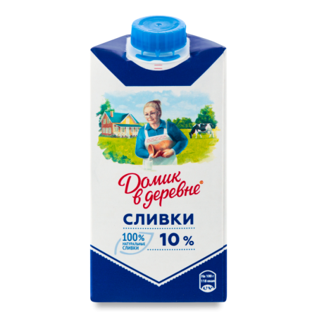 Сливки 10% Стерилизованные Домик в Деревне т/п 480г