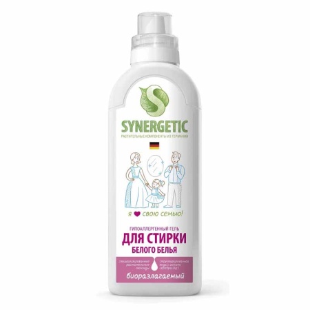 Гель Synergetic д/стирки Белого Белья 0,75л фл
