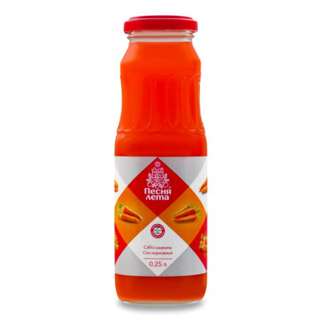 Сок Морковный с Мякотью Песня Лета с/бут 0.25л