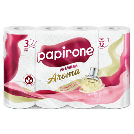 Туалетная Бумага Papirone Aroma 12шт гр/у