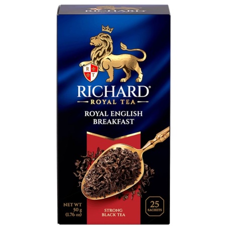 Чай Richard Royal English Breakfast Черн 25пак Кор
