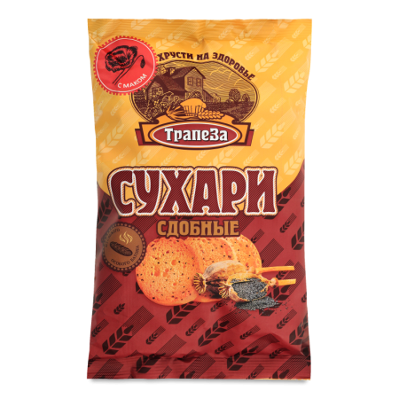 Сухари Сдобные с Маком Трапеза м/у 200г
