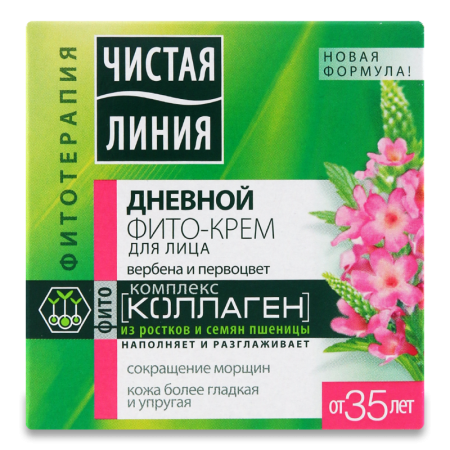 Крем Чистая Линия д/лица фито-крем Дневной от 35лет 45мл Кор