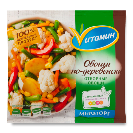 Смесь Замороженная Овощи по-деревенски Vитамин м/у 400г