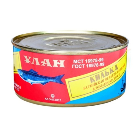 Килька Балтийский Невод Балтийская в Томатном Соусе 240 гр ж/б