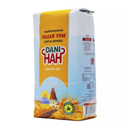 Мука dani-нан Пшеничная в/с 2кг п/п