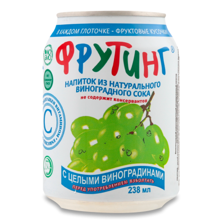 Напиток Fruiting с Целыми Виноградинами 0,238л ж/б