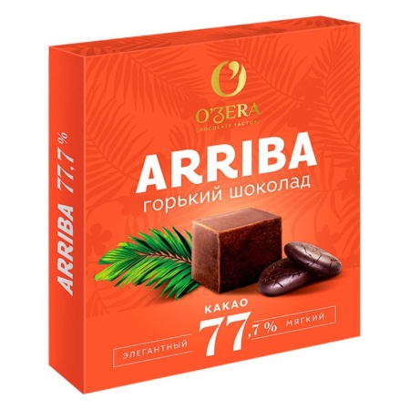 Шоколад o`zera Arriba 77,7% 90гр Кор