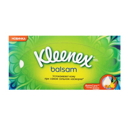 Салфетки Kleenex Balsam Balmcare 72шт Кор Салфетки Kleenex Balsam Balmcare 72шт Кор