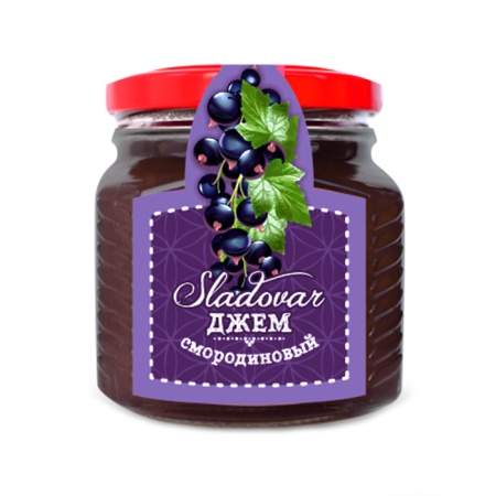 Джем Sladovar Смородина 300гр с/б