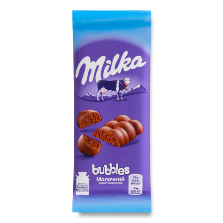 Шоколад Молочный Пористый Bubbles Milka м/у 80г