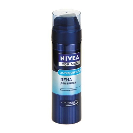 Пена д/бритья Nivea For Men Заряд Свежести 200мл а/у