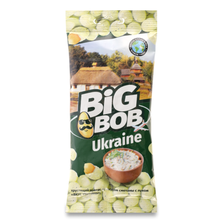 Арахис Big Bob Вкус Украины Сметана и Лук 50гр м/у