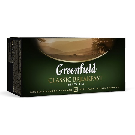 Чай Greenfield Classic Breakfast 25пак Кор