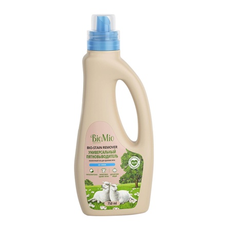 Гель д/стирки Biomio bio-stain Remover Унив Пятновыводитель б/запаха 750мл Кан
