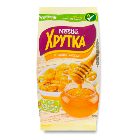 Завтрак Nestle Хрутка Хлопья Медовые 300гр п/п