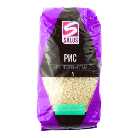 Рис Salus Круглозернистый 800гр стаб/б