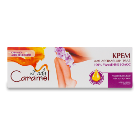 Крем Для Депиляции Тела 100% Удаление Волос Lady Caramel 100мл