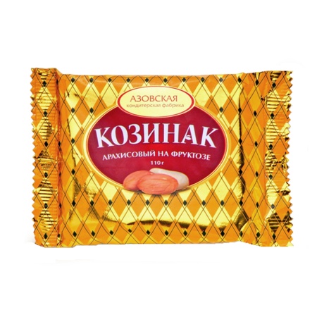 Козинак Азов Арахисовый на Фруктозе 110гр п/п
