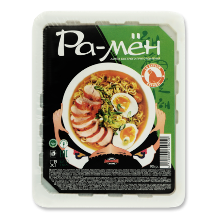 Лапша Быстрого Приготовления со Вкусом Курицы ра-мён Алькони п/у 90г