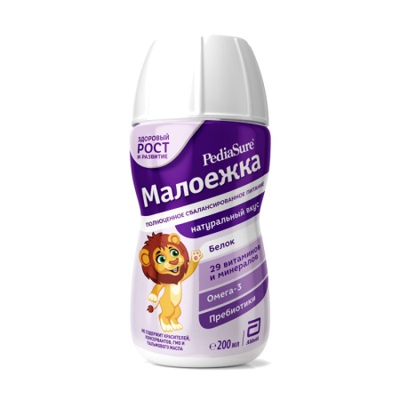 Питание Pediasure Малоежка Натуральный от 1года 200мл п/б