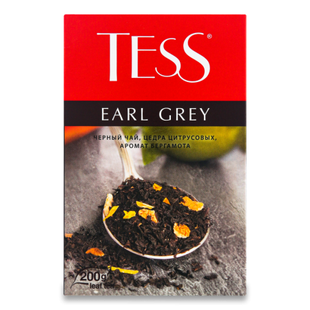 Чай Tess Earl Grey Черн Лист 200гр Кор
