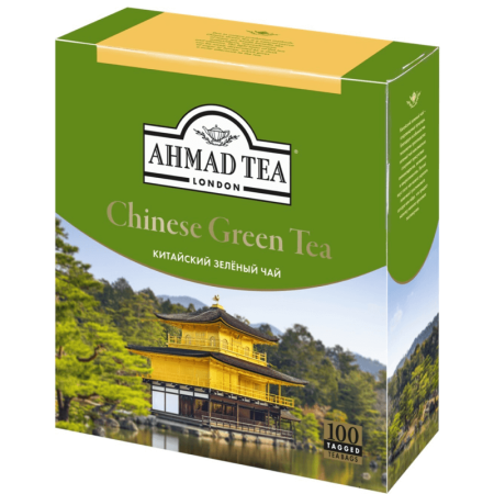 Чай Ahmad Tea London Китайский Зел 100пак 180гр Кор