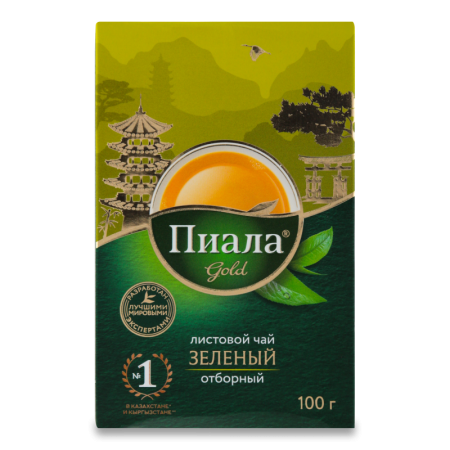 Чай Зеленый Листовой Gold Пиала к/у 100г