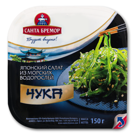 Салат Японский из Морских Водорослей Чука Санта Бремор п/у 150г