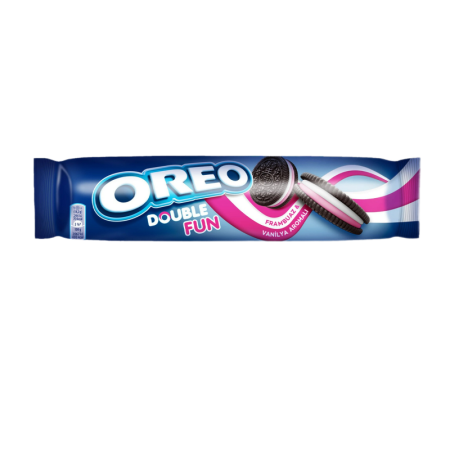 Печенье Oreo Double Fun с Какао Ваниль и Малина 157гр фл/п